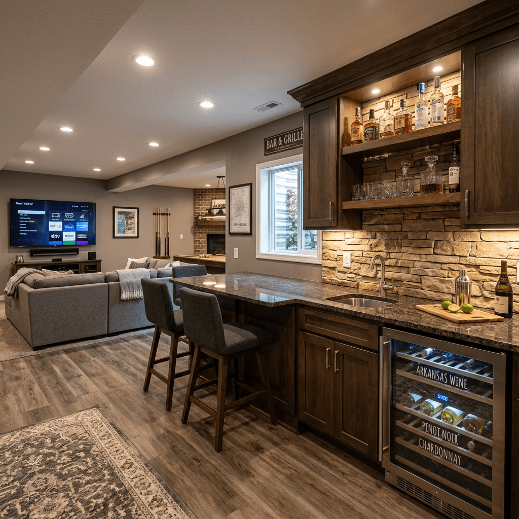 Finished basement Springdale AR