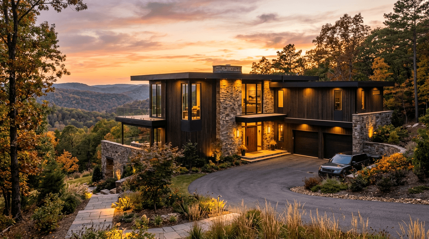 Luxury home exterior — Summit Home Remodeling Rogers AR